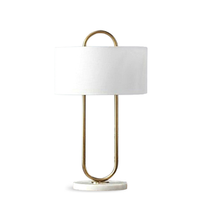 इनडोर घरेलू सजावटी धातु नेतृत्व वाला कॉर्डिक डिजाइन होटल लक्जरी आधुनिक संगमरमर बेडरूम टेबल लैंप - Product Image 4