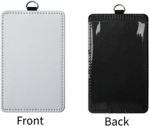 ที่ใส่บัตรประจำตัวหนัง PU 20 ชิ้น สำหรับพิมพ์ลายแบบ Sublimation เหมาะสำหรับโค้ช พนักงานออฟฟิศ นักเรียน สำหรับการพิมพ์แบบ Heat Transfer - Product Image 4