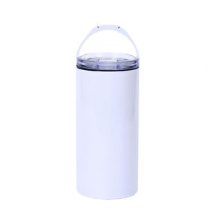 Vaso Térmico Recto de Acero Inoxidable de 14 oz para Sublimación, con Aislamiento al Vacío, Tapa Doble y Abrebotellas - Product Image 1