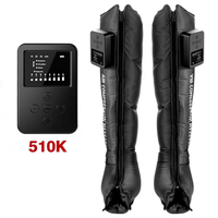 Prix usine 510K 8 Intensité Air Compression Bottes Air Jambe Compression Bottes Muscle Jambe Masseur Air Compression Sans Fil