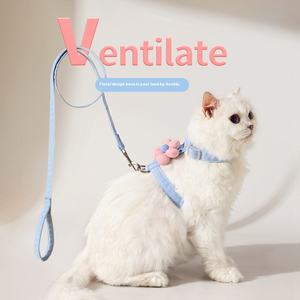 Offre Spéciale de haute qualité et de sécurité laisse de chat fleur laisse pour animaux de compagnie en forme de I ensemble laisse de petit chien applicable - Product Image 2