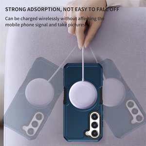 Funda magnética a la moda para teléfono móvil, carcasa trasera de carga inalámbrica a prueba de golpes para <span class=keywords><strong>Samsung</strong></span> S23 S22 ultra - Product Image 6