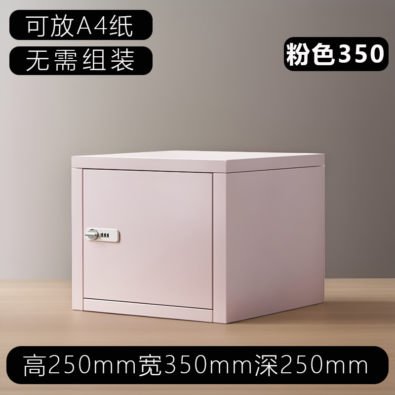 Pink [25cm high x 35cm wide x 25cm deep] can hold A4 paper