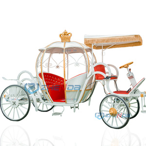 Carruaje de Caballos Eléctrico Rosa con Forma de Calabaza de Zhenda para Bodas, Personalizado con Precio de Fábrica en Venta - Product Image 2