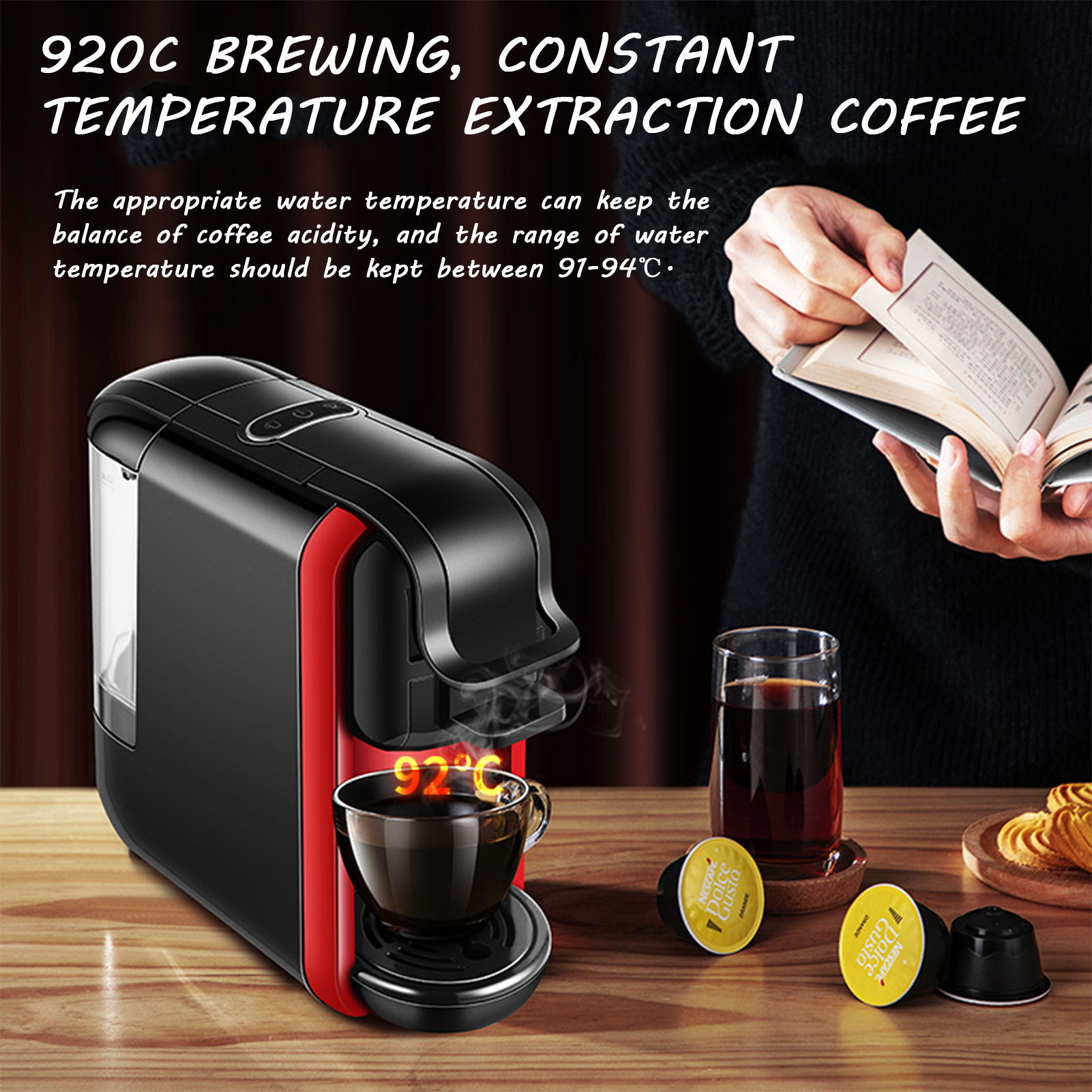 20 oz cups with lids for coffee CIAO! 10-24 oz. (90mm) Coffee Cup Sipper Black Dome Lid, 1,000 Count