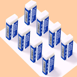 Gomme à effacer rectangulaire blanche 2B en plastique écologique pour enfants et étudiants, idéale pour les examens et le dessin - Vente en gros usine - Product Image 4