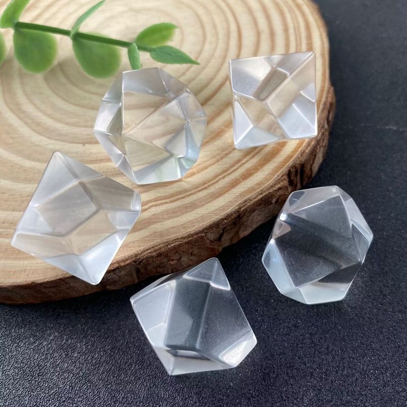 crystal glass dice