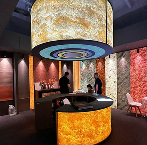 Láminas de Chapa de Piedra Sintética Impermeables de 2820x1220 mm con Patrón de Mármol Oscuro para Decoración de Hoteles y Villas - Product Image 5