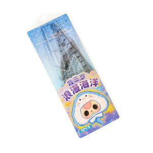 Zhongchang Creative Cartoon Ruler Set 20cm Student Math <b>Tools</b> With Set Square Protractor Compass Drawing <b>Kit</b> - Product Image 2