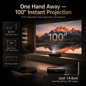 Téléviseur laser 4K Jmgo O3 Ultra, projecteur à ultra courte focale <span class=keywords><strong>de</strong></span> 4000 lumens ISO avec triple laser MALC 2.0 pour cinéma maison intelligent - Product Image 2