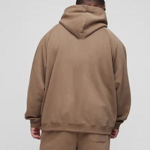 <span class=keywords><strong>Felpa</strong></span> da uomo oversize <span class=keywords><strong>con</strong></span> cappuccio e Zip <span class=keywords><strong>felpa</strong></span> da uomo <span class=keywords><strong>con</strong></span> tasca anteriore-felpe Casual <span class=keywords><strong>marrone</strong></span> <span class=keywords><strong>con</strong></span> cappuccio personalizzato - Product Image 2