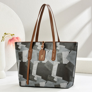 Women's Tote Bag Large Capacity Horizontal <b>Square</b> Water Resistant Zipper Closure Leisure Travel Summer 2025 - Product Image 1