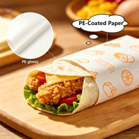 Fabricant de rouleaux de papier blanc et brun de haute qualité, enduits d'un côté de PE, 41 g/m², 56 g/m², 95 g/m², avec logo imprimé, fournis directement par l'usine chinoise