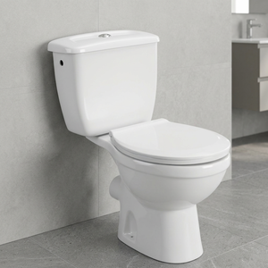 Inodoro dividido de WC montado en el suelo de baño de dos piezas sanitario de cerámica directo de fábrica india a precio barato - Product Image 5