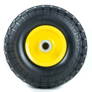 Heavy Duty 10 Zoll Solid Pannen sicher <span class=keywords><strong>4</strong></span>.10/<span class=keywords><strong>3.50</strong></span>-<span class=keywords><strong>4</strong></span> Flat Free <span class=keywords><strong>Pu</strong></span> Foam <span class=keywords><strong>Caster</strong></span> Reifen rad - Product Image 2