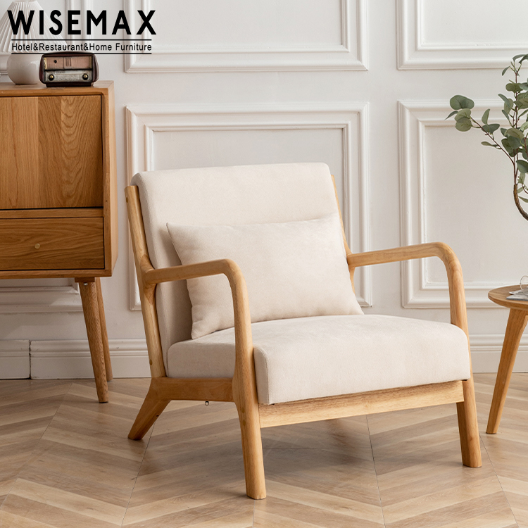 Мебель WISEMAX, современные деревянные ножки, Набор стульев, мебель для гостиной, одноместный диван для отдыха