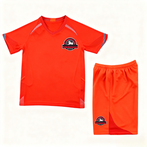 เสื้อฟุตบอลแขนสั้นสำหรับผู้ชายเสื้อกีฬาฟุตบอลแห้งเร็วโลโก้กำหนดเอง - Product Image 1