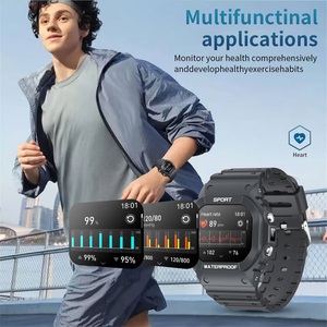 LC31 Blue Tooth Call Smart Watch Men Women IP68 Waterproof Sports Health Message Push Smartwatch <b>LED</b> Flashlight Compass <b>Clock</b> - Product Image 2