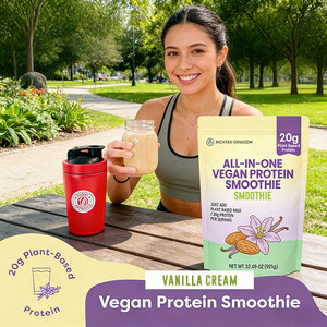 Yüksek kaliteli All-in-One <span class=keywords><strong>Vegan</strong></span> <span class=keywords><strong>Protein</strong></span> tozu bitki bazlı diyet takviyesi Vegans sağlık bilinci için badem proteini yaptı - Product Image 4