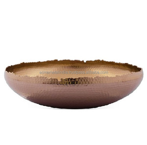 Tazón para Servir Alimentos Martillado Personalizado de la Mejor Calidad, Tazón para Frutas y Alimentos para Mesa de Boda y Restaurante - Product Image 1