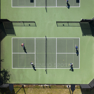 Para Enlio Easy Install PVC Vinyl 44 * 20ft Bádminton Court Carpet <span class=keywords><strong>Fut</strong></span> Set Piso portátil al aire libre para baloncesto Pickleball - Product Image 3