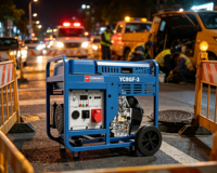 Générateur diesel à châssis ouvert Yuchai 8 kW YC8GF-3 9 kW max triphasé 230 V/400 V, groupe électrogène diesel portable à démarrage électrique