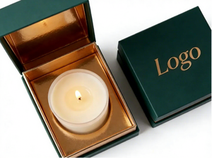 Caja de Regalo de Cartón Rígido de Lujo con Inserto Personalizado para Velas, Empaque para Exhibición en Tiendas - Product Image 3
