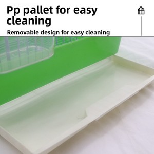 Gabbia per Uccelli in Metallo Pieghevole Fatta a Mano, Moderna e Compatta, con Vassoio in Plastica Solida per Pappagalli e Altri Uccelli - Product Image 5