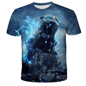 Camisetas de Verano para Hombre, Estilo Hip Hop, Transpirables, de Secado Rápido, Impresión 3D Personalizada, Venta al Por Mayor, Tallas Grandes - Product Image 3