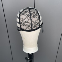 Nouveauté : Bonnets de perruque extensibles et ventilés, solubles dans l'eau, avec sangle réglable pour perruques tissées et filets à cheveux pour femmes