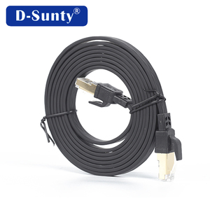 Custom Cat8 STP <b>Cable</b> 0.5M-<b>100M</b> Flat High-Speed <b>Ethernet</b> PVC Jacket STP LAN <b>Cable</b> with Copper Material for Smart Home Networking - Product Image 4