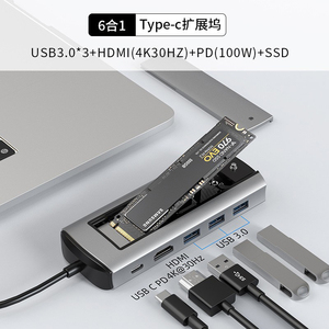 TUTI grosir HUB USB 8 in 1 Hub Hard Disk HDTV <span class=keywords><strong>M</strong></span>.2 NVME SATA SSD stasiun dok untuk Laptop - Product Image 5
