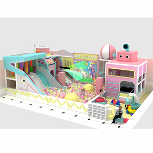 Candy Theme Children's Play Equipment Games Soft Indoor Play Equipment Kids Small Indoor Playground, Amusement Park with Slides - Product Image 1