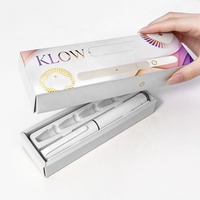 Boîte en papier pliable personnalisée avec logo en feuille d'or gaufrée, avec inserts, emballage d'expédition simple et portable pour stylo