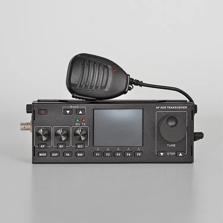 Transmissor hf sdr com rádio ham, recente rádio RS-918 simples ssb usb lsb cw am fm espectro dinâmico tela de cachoeira