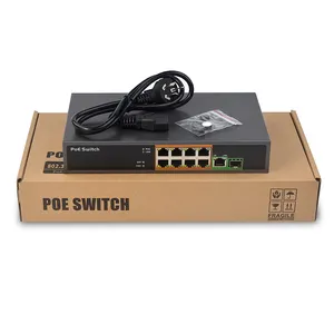 SDAPO PSE908GS Shenzhen factory IEEE802 3af at 150W 8 ports poe network switch + 2 uplink suitable for cctv ipc