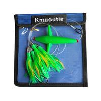 Jupes à plumes truquées Leurre de pêche en eau salée Pêche au thon Squid Bird Offshore spreader bar Fishing