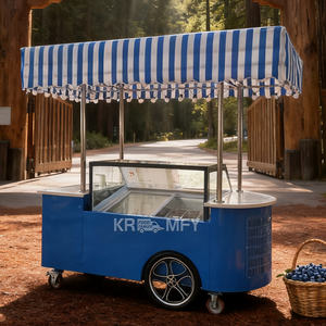 Kiosque à sucettes glacées 2025, chariot de vente ambulante, camion de nourriture mobile pour le petit-déjeuner et les collations, remorque à 3 roues - Product Image 2