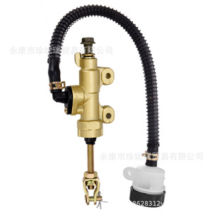 ZhenRui Off-road Motorcycle Rear <b>Brake</b> <b>Master</b> <b>Cylinder</b> 300mm Hose Copper Material For Repair Replacement - Product Image 5