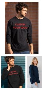 Camisetas de Manga Larga Personalizadas para Hombre, 100% Algodón, Tejido Sólido, Grueso, Antiarrugas, Transpirable, Ecológico, Modelo 205 - Product Image 3