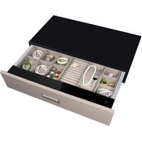 Luxus Kleider schrank Armaturen Passwort Finger abdruck herausziehen verdeckt sicher Bargeld Geld Schmuck Metall Safe
