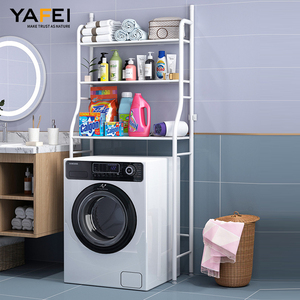 Étagère de rangement multifonctionnelle <span class=keywords><strong>à</strong></span> 3 niveaux, <span class=keywords><strong>sèche</strong></span>-<span class=keywords><strong>linge</strong></span> peu encombrant <span class=keywords><strong>pour</strong></span> serviettes, <span class=keywords><strong>machine</strong></span> <span class=keywords><strong>à</strong></span> <span class=keywords><strong>laver</strong></span> et toilettes - Product Image 4