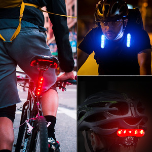 Yueli Bicycle <b>Lights</b> USB <b>Rechargeable</b> Taillights <b>LED</b> Flash Red Blue White Quick Release IPX4 Waterproof Cycling Equipment - Product Image 1