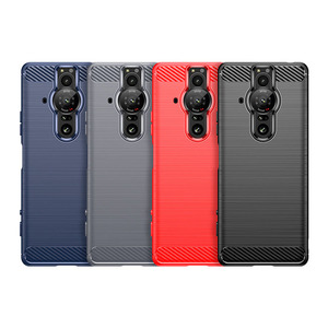 Coque de téléphone en TPU en Fiber de carbone de haute qualité pour Sony <span class=keywords><strong>Xperia</strong></span> <span class=keywords><strong>Pro</strong></span> XZ2 coque arrière en TPU souple - Product Image 1