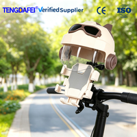 Pare-soleil compact de type casque pour livreur de repas, support de téléphone étanche en plastique ABS pour guidon de trottinette électrique