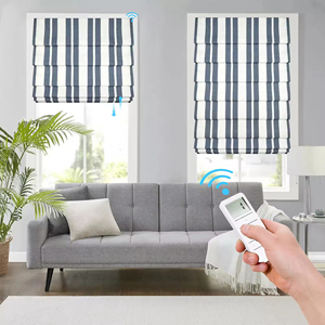 Persianas romanas motorizadas de lujo SAMADHI con control remoto, montadas en la pared y personalizables - Product Image 2