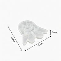 Boîte de rangement fantôme multi-compartiments en PP transparent de 1 mm d'épaisseur, en forme d'Halloween, écologique, personnalisable, imprimée UV, vente chaude en gros