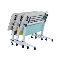 Bureau d'étude ergonomique mobile, réglable en hauteur, pliable, avec roulettes, pour bureau à domicile et espace de travail collaboratif