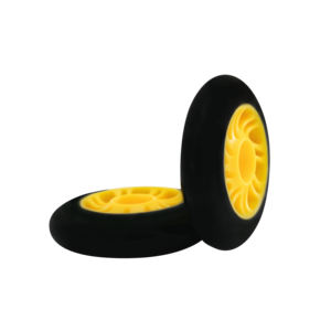 Panier PU roue de remplacement roulettes universelles 75 100 125 mm polyuréthane pour patin à roues alignées de supermarché et utilisation en extérieur - Product Image 1