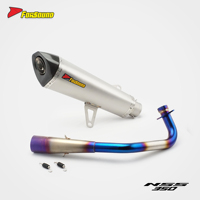 Sistema de Escape para Motocicleta Forsound, Precio de Fábrica al por Mayor, Sección Plateada Mate Alargada para Honda Forza350
